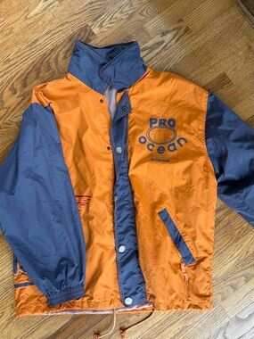 OP Orange and Navy Ski Jacket - Pro Ocean Graphic